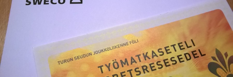 Swecolla työmatkasetelit käytössä