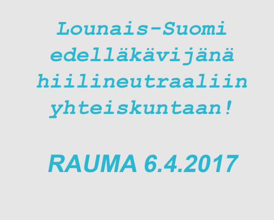 Hiilineutraali Lounais-Suomi