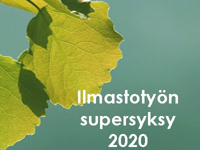 Varsinais-Suomen ilmastotyön supersyksy 2020 -aineisto