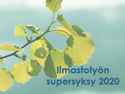 Varsinais-Suomen ilmastotyön supersyksy 2020