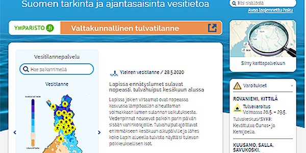 Vesi.fi – tietoa vesitilanteesta