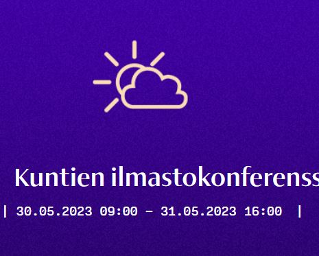 Kuntien ilmastokonferenssi, Tampere 30.5.—31.5.2023