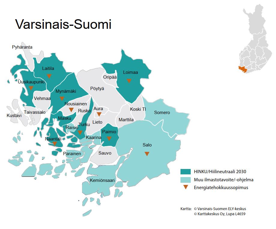 Varsinais Suomen Ilmastotiekartta 2030 Ymp rist NYT Varsinais Suomen Ilmastotiekartta 2030 Ymp rist NYT