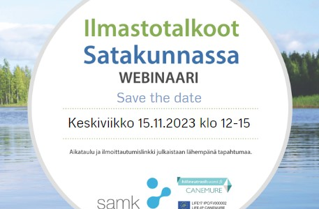 Save the Date: Ilmastotalkoot Satakunnassa 15.11.2023 klo 12–15 (Teams)