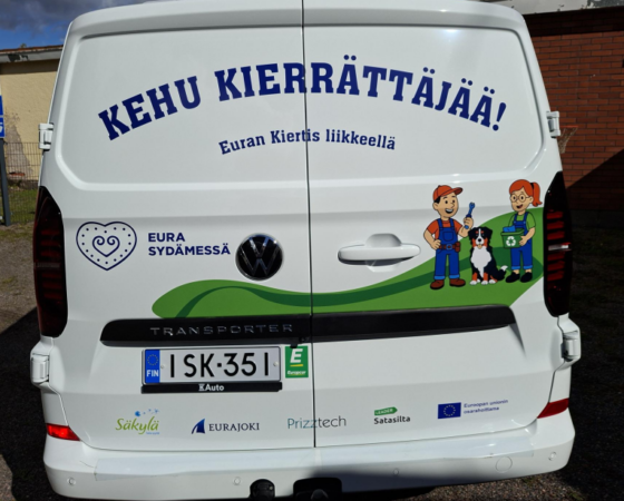 Euran Liikkuva Kiertis tuo syksyn aikana kiertotalouden kouluille ja kylille