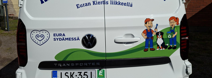 Euran Liikkuva Kiertis tuo syksyn aikana kiertotalouden kouluille ja kylille
